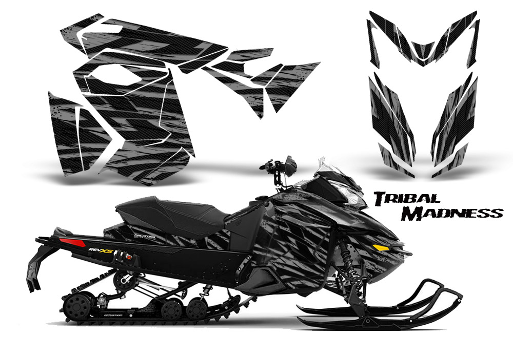 Skidoo Rev XS Graphics Kit Tribal Madness Silver